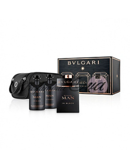 Bvlgari Man In Black, Edp 100ml + 75ml balsam po holení + 75ml sprchový gel + kosmetická taška