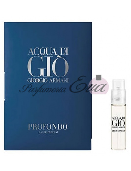 Giorgio Armani Acqua di Gio Profondo, Vzorka vône EDP