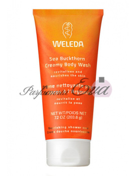 Weleda Sea Buckthorn Creamy Body Wash, Telová prírodná kozmetika - 200ml, Rakytníkový sprchový krém