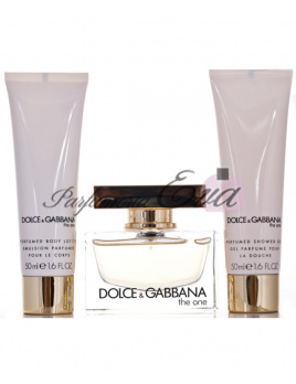 Dolce & Gabbana The One SET: Parfumovaná voda 50ml + Telové mlieko 50ml + Sprchový gél 50ml