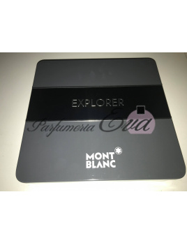 Prázdna plechová Krabica Mont Blanc Explorer, Rozmery: 25cm x 25cm x 7cm