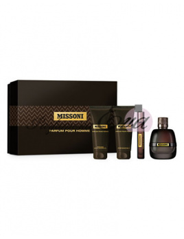 Missoni Parfum Pour Homme SET: Parfémovaná voda 100ml + Parfémovaná voda 10ml + Sprchovací gél 100ml + Balzám po holení 100ml