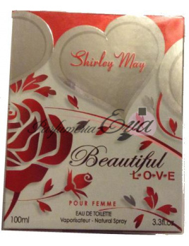 Shirley May Beautiful Love Pour Femme, Toaletná voda 100ml(Alternatíva vône Cacharel Amor Amor)