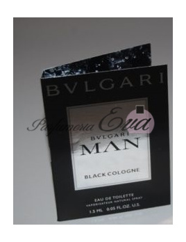 Bvlgari Man Black Cologne, Vzorka vone