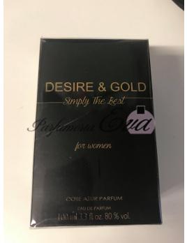 Cote Azur Desire & Gold Simply the Best, Parfémovaná voda 100ml (Alternatíva vône  Dolce & Gabbana Dolce The Only One)