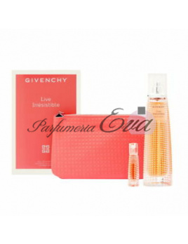 Givenchy Live Irresistible, parfémovaná voda 75 ml + parfémovaná voda 3 ml + kosmetická taška