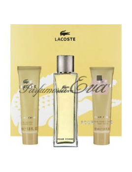 Lacoste Pour Femme, Edp 50ml + 50ml tělový krém + 50ml sprchový gel