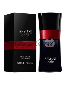 Giorgio Armani Code A-List, Vzorka vône
