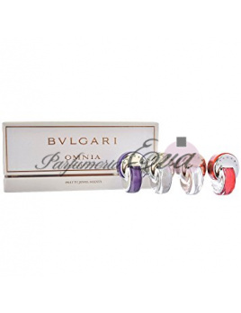 Bvlgari Omnia Collection Mini SET 4x5ml, Omnia Amethyste + Omnia Crystalline + Omnia Crystalline L´eau Parfum + Omnia Coral
