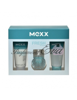 Mexx Fresh Woman, Edt 15ml + 50ml sprchový gel + 50ml tělové mléko