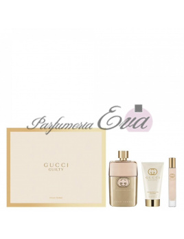Gucci Guilty Pour Femme SET: Parfémovaná voda 90ml + Parfémovaná voda 15ml + Telové mlieko 50ml