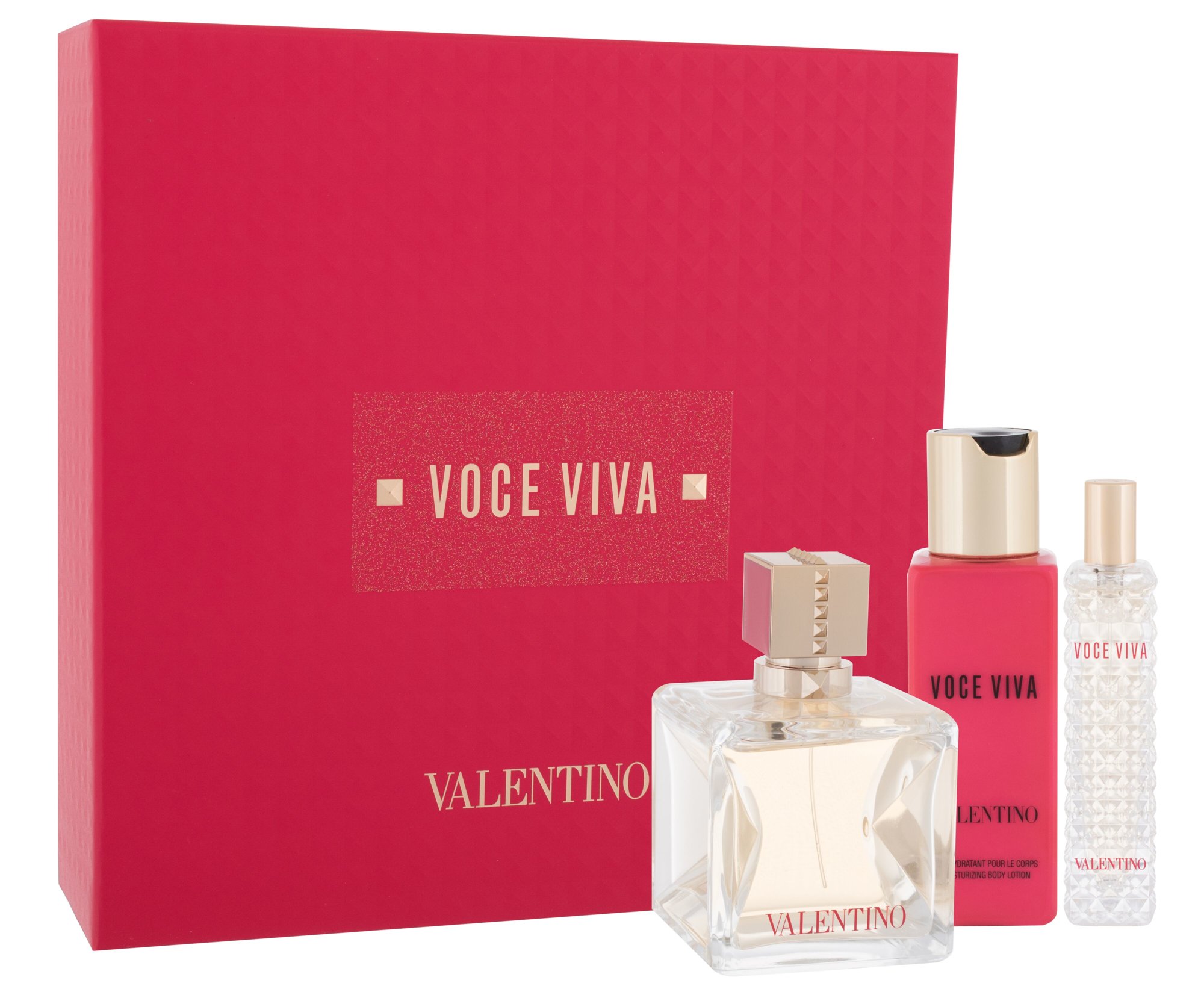 Valentino Voce Viva, parfumovaná voda 100 ml + parfumovaná voda 15 ml + telové mlieko 100 ml